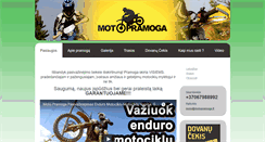 Desktop Screenshot of motopramoga.lt
